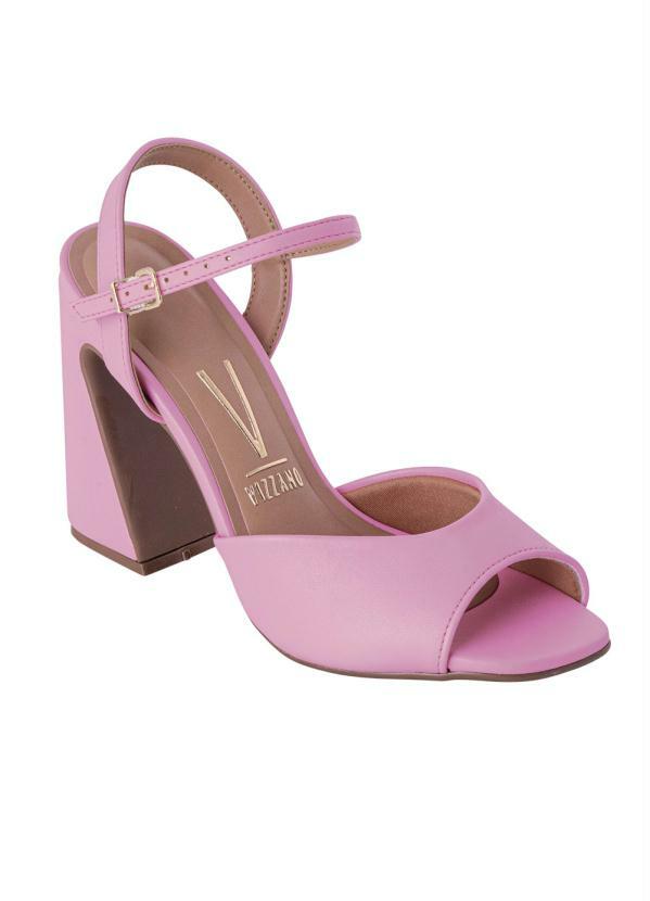 Sandália Vizzano Rosa com Salto Diferenciado - Multimarcas