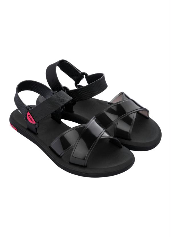Sandália Zaxy Vibrante (Preta) Sandália Zaxy Vibrante (Preta)