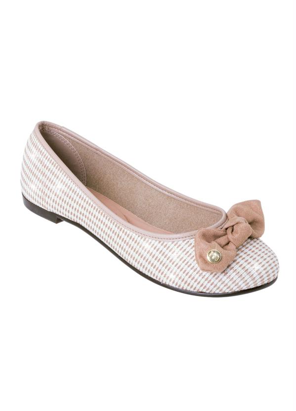 Sapatilha Moleca (Bege) em Tecido Tramando
