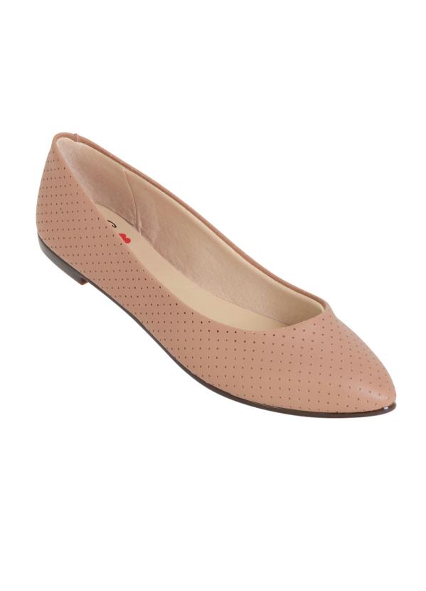Sapatilha Moleca (Nude) com Perfuros