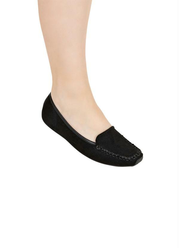 Sapatilha Moleca Preta em Camurça - Multimarcas