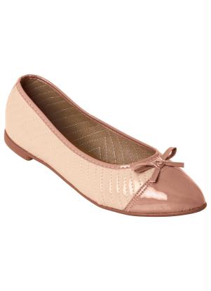 Sapatilha (Nude) em Sint�tico Verniz