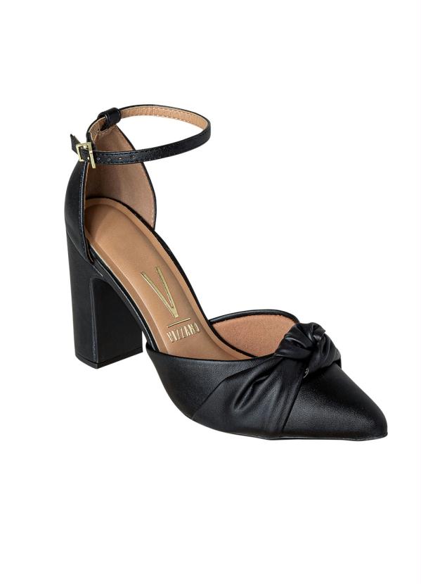 Sand�lia Vizzano (Preta) Bico Fino