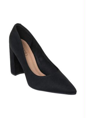 Sapato Beira Rio (Preto) Bico Fino