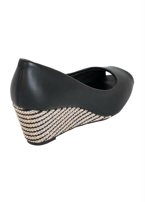 sapato feminino salto anabela