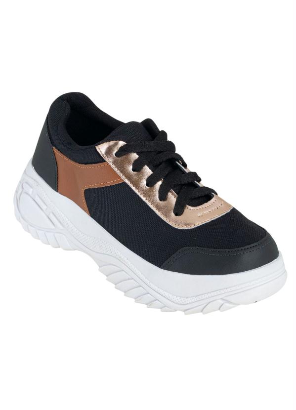 T�nis (Preto) com Solado Elevado