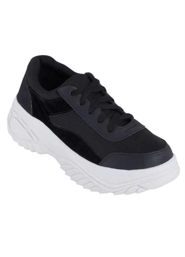 T�nis (Preto) com Solado Elevado