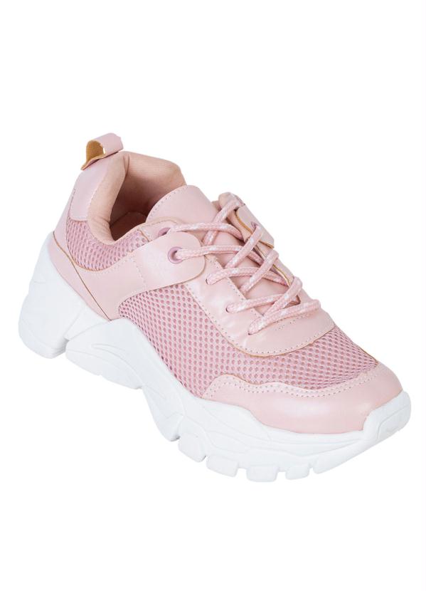 Tênis (Rosê) em Sintético com Tecido Tênis (Rosê) em Sintético com Tecido