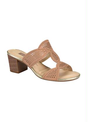 Tamanco Dakota (Nude) com Perfuros Tamanco Dakota (Nude) com Perfuros