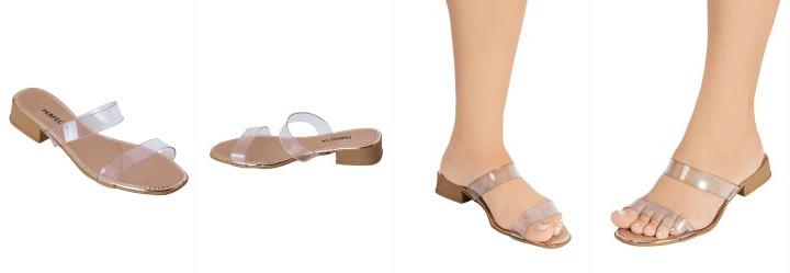 Tamanco Transparente em Verniz