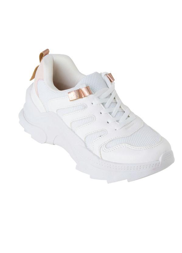 Tênis (Branco) em Tecido com Sintético Tênis (Branco) em Tecido com Sintético