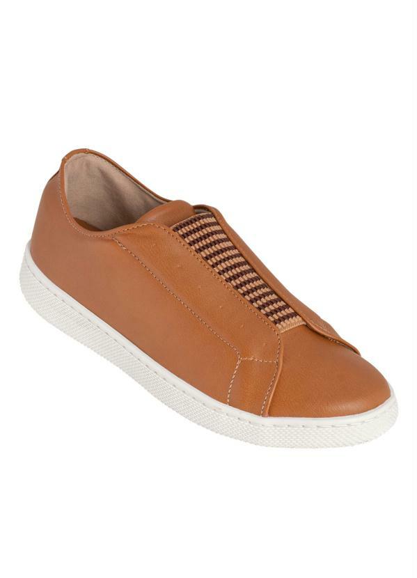 T�nis (Caramelo) com Detalhe de El�stico