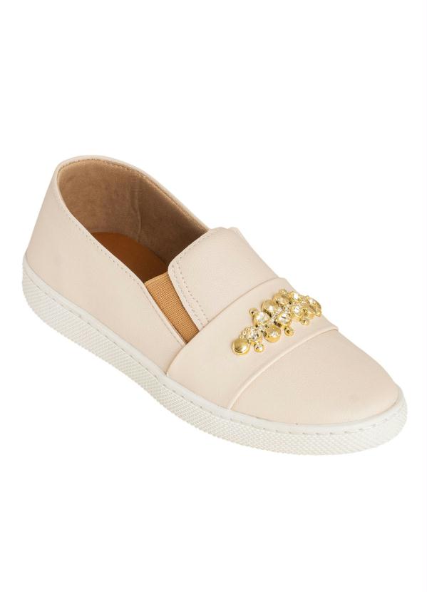 T�nis (Marfim) com Detalhe Dourado