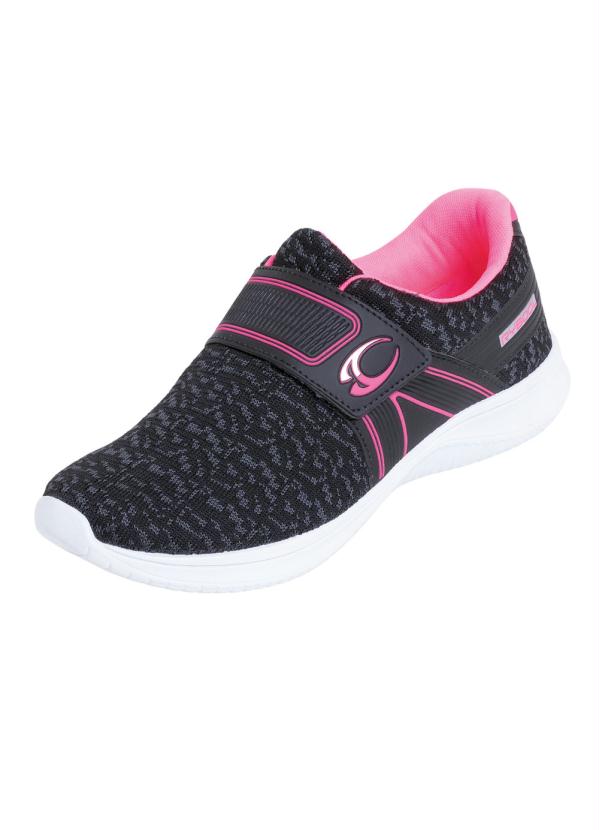 T�nis Slip On (Preto) com Velcro