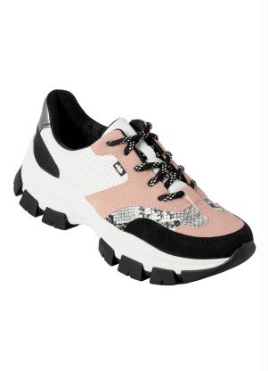 T�nis Casual Dakota (Rosa com Preto) em Sint�tico