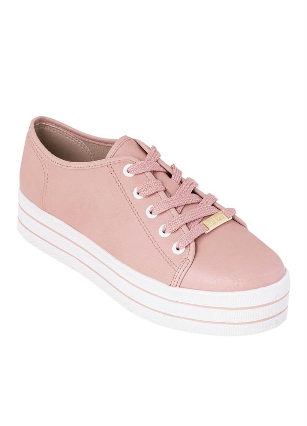 T�nis Moleca (Rosa) com Solado Elevado