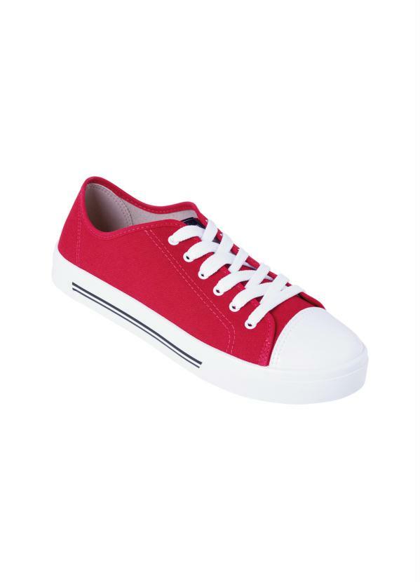 tenis moleca vermelho