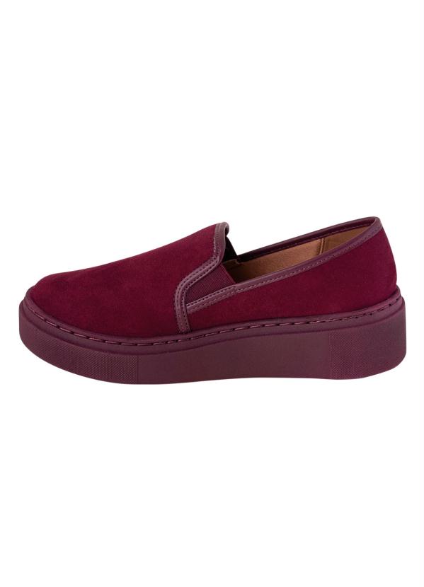 Vizzano Rosa Tenis Veludo Vinho Vizzano Slip On Vizzano Vinho