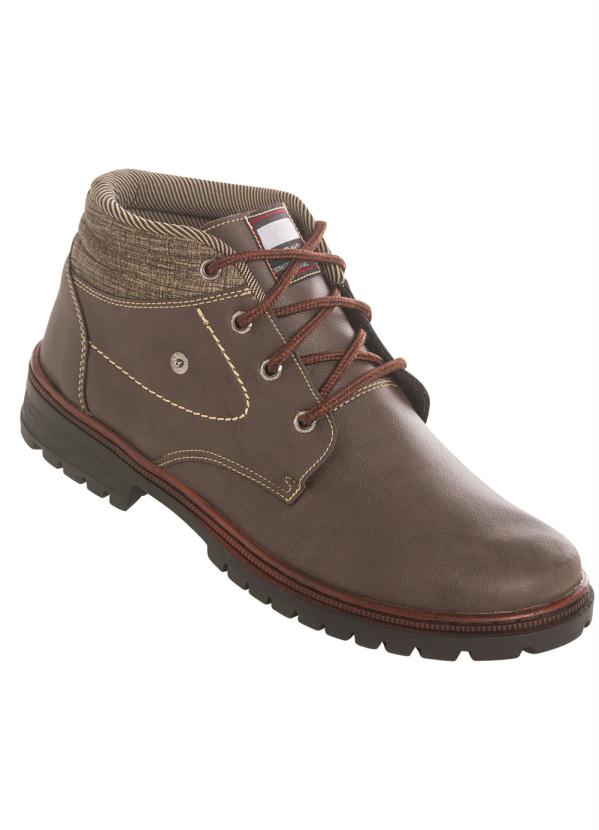 Bota Masculina (Caf�) Sola Tratorada