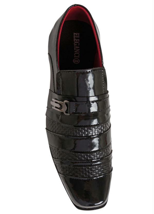 Sapato Social Envernizado Preto - Perfecta