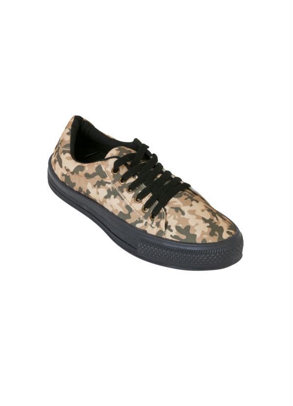 T�nis (Camuflado) com Sola Preta