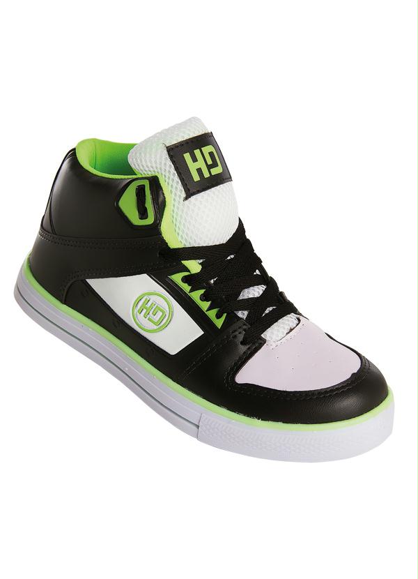 tenis preto e branco alto