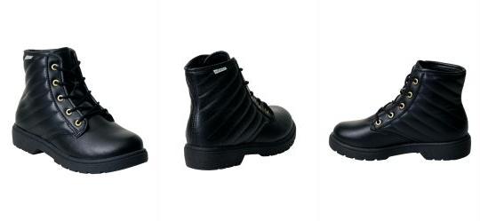 Bota Molekinha Preta em Sint�tico