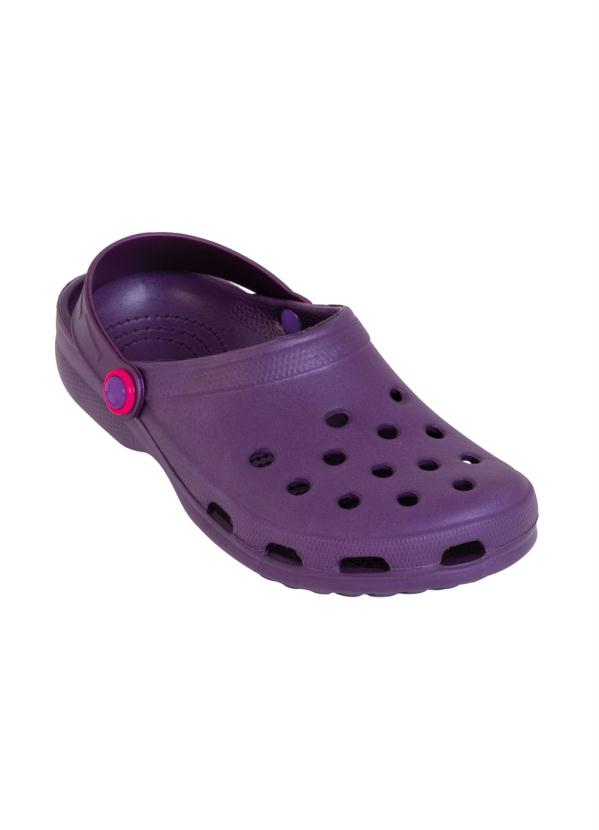 Babuche Infantil (Roxa) com Vazados
