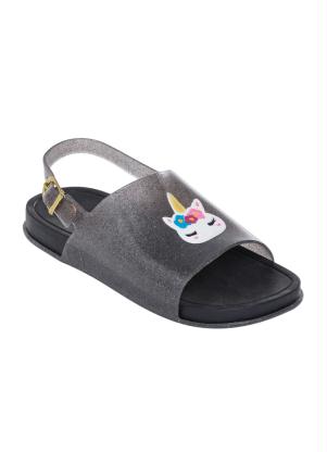 Chinelo Infantil (Preto) com Glitter e Fivela Chinelo Infantil (Preto) com Glitter e Fivela