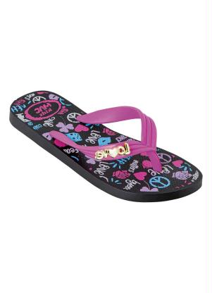 Chinelo Infantil (Rosa) com Detalhe Dourado