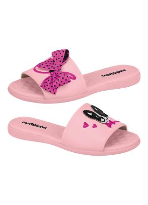 Chinelo Molekinha (Rosa) com La�o