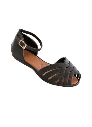 Rasteirinha Infantil (Preta)