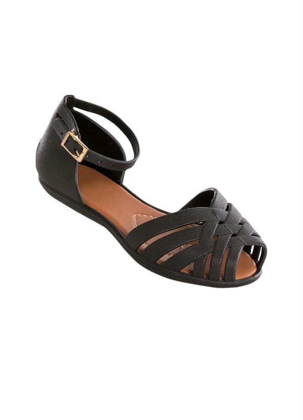 Rasteirinha Infantil (Preta)