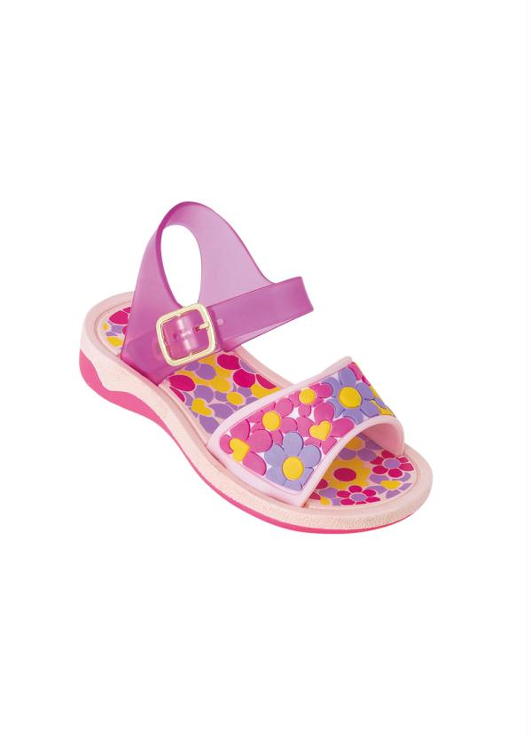 Sand�lia Infantil (Rosa) em Material Sint�tico