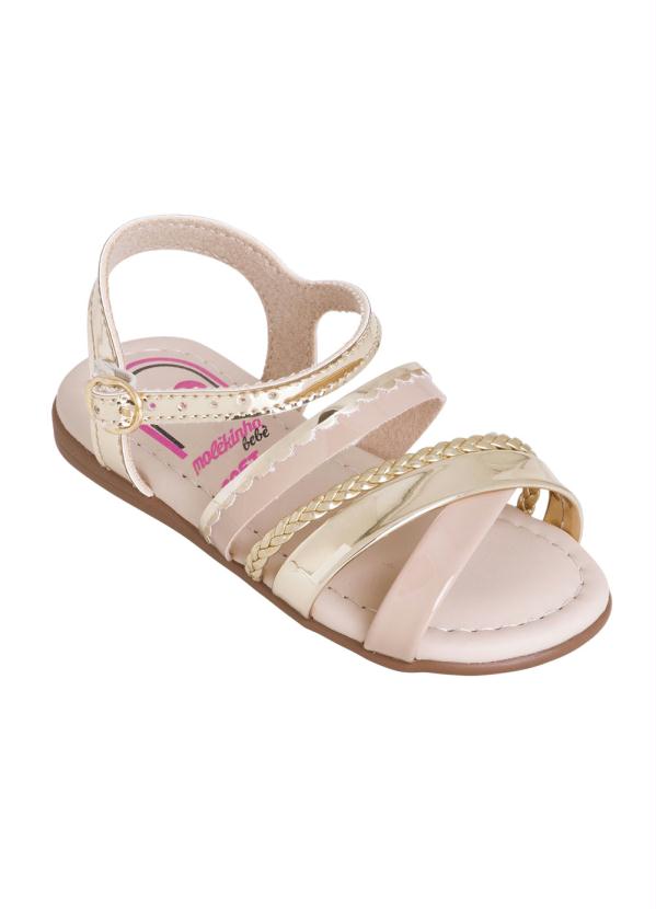 Sandália Molekinha (Dourada) em Verniz Sandália Molekinha (Dourada) em Verniz