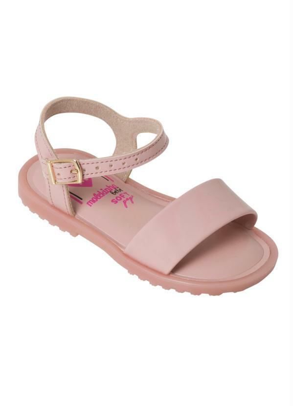 Sandália Molekinha Rosa com Palmilha Confort - Multimarcas