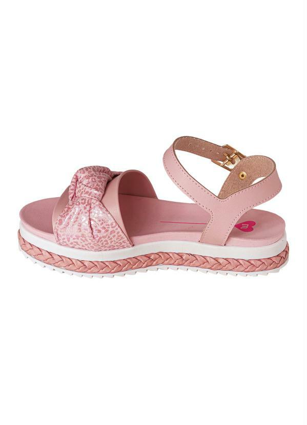 Sandália Molekinha Rosa em Sintético - Multimarcas