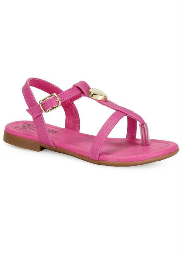 Sandália Rasteira Infantil Klin Pink - Passarela