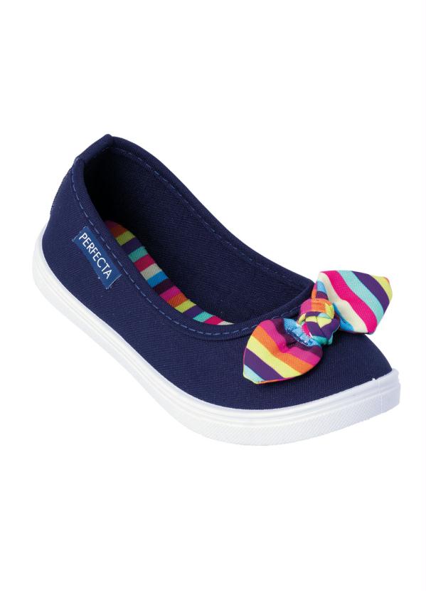 Sapatilha Infantil (Marinho) em Tecido