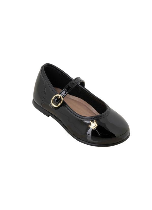 Sapato Molekinha Amanda Preto em Tecido - Multimarcas