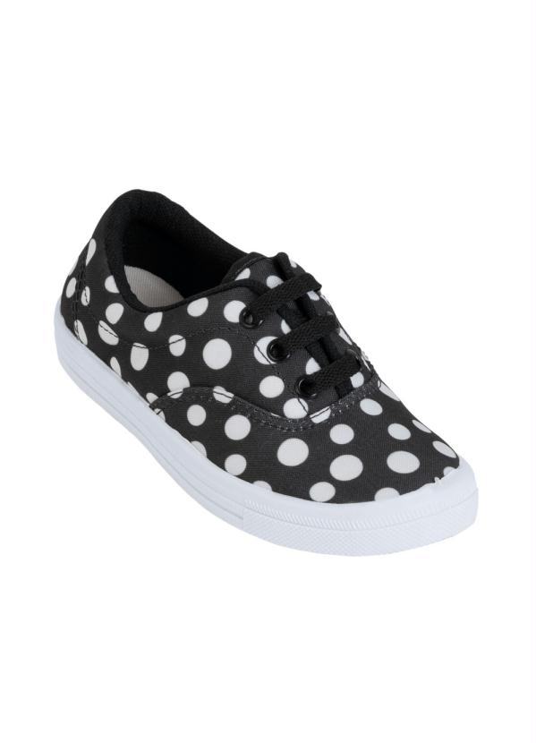 Tênis Infantil (Poá) em Tecido Estampado Tênis Infantil (Poá) em Tecido Estampado