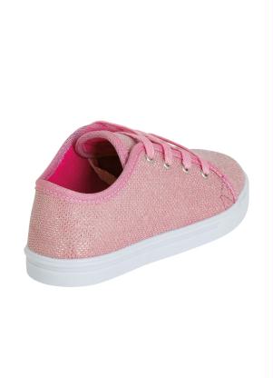 tenis infantil rosa com glitter