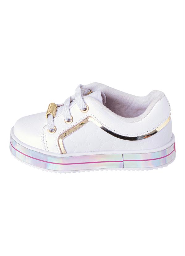 Tênis Molekinha Branca em Sintético - Multimarcas