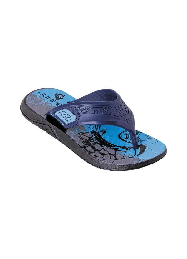 Chinelo Infantil (Marinho) com Palmilha Estampada