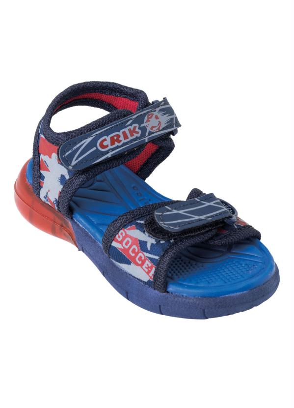 Sandália Infantil (Azul) com Velcro e Luzinha Sandália Infantil (Azul) com Velcro e Luzinha