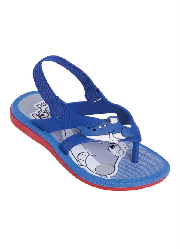 Sand�lia Infantil (Azul) em Sint�tico