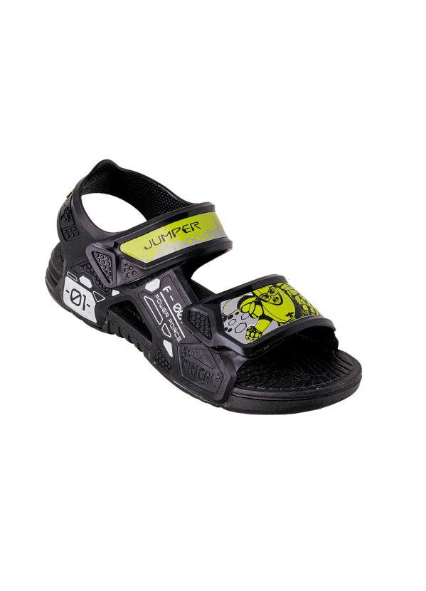 Sand�lia Infantil (Preta) com Velcro