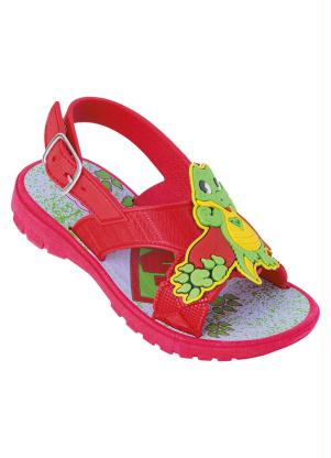 Sand�lia Infantil (Vermelha) com Aplique