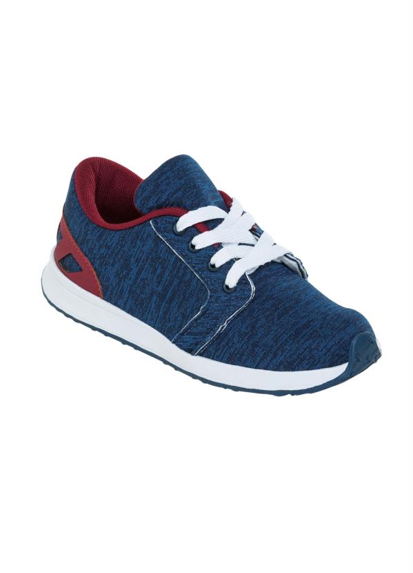 T�nis Infantil (Azul) com Detalhes Vermelhos