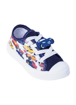 T�nis Infantil (Azul) em Tecido com Aplique